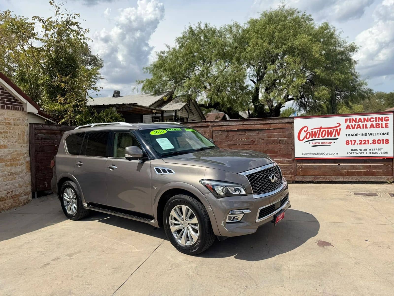 Used 2016 INFINITI QX80 at Cowtown Auto Group